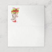 Weihnachtskoala Aquarellkunst Platzkarten (Außenseite Aufgefaltet)