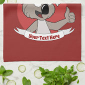 Weihnachtskoala-Cartoon Geschirrtuch (Gefaltet)