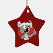 Weihnachtskoala Cartoon Keramik Ornament (Rechts)