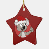 Weihnachtskoala Cartoon Keramik Ornament (Links)