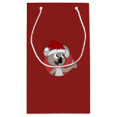 Weihnachtskoala-Cartoon Kleine Geschenktüte (Rückseite)