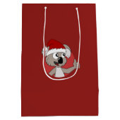 Weihnachtskoala-Cartoon Mittlere Geschenktüte (Rückseite)