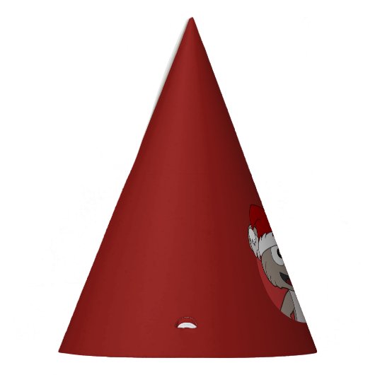 Weihnachtskoala-Cartoon Partyhütchen (Links)