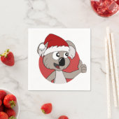 Weihnachtskoala Cartoon Servietten (Beispiel)