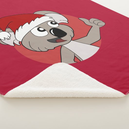 Weihnachtskoala-Cartoon Sherpadecke (3/4)