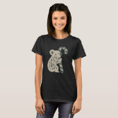 Weihnachtskoala mit Zuckerstange T-Shirt (Vorne ganz)