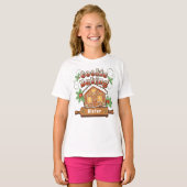 Weihnachtskoch Backkuchen Lebkuchen Haus - T-Shirt (Vorne ganz)