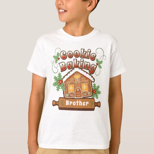 Weihnachtskoch Backkuchen Lebkuchen Haus - T-Shirt (Vorderseite)