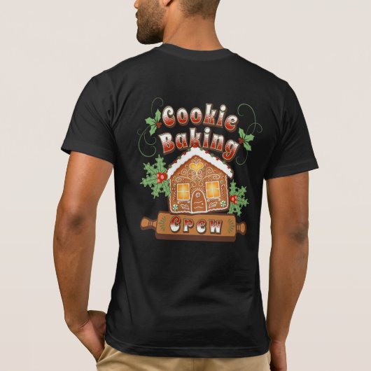 Weihnachtskoch Backkuchen Lebkuchen Haus - T-Shirt (Rückseite)