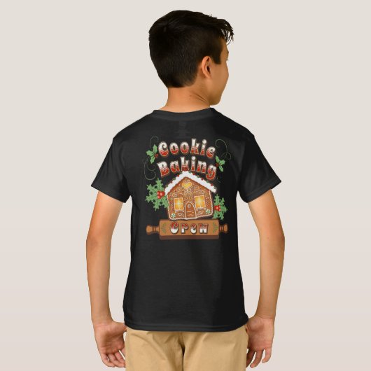 Weihnachtskoch Backkuchen Lebkuchen Haus - T-Shirt (Schwarz voll)