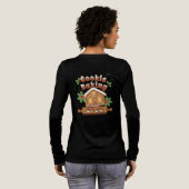 Weihnachtskoch Backkuchen Lebkuchen Haus - Tri-Blend Shirt (Voller Rückseite)