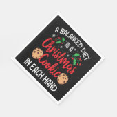 Weihnachtskoch Funny Xmas Weihnachtsgeschenk Serviette (Ecke)