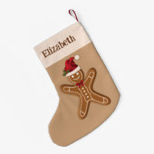 Weihnachtskoch & Individuelle Name Kleiner Weihnachtsstrumpf (Rückseite (Hängend))