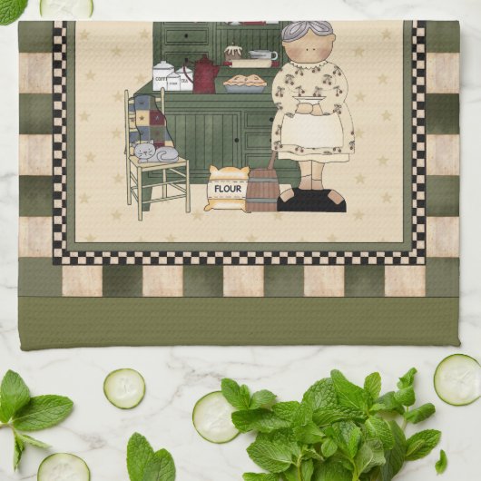 Weihnachtskoch mit Handtuch der Liebe (Gefaltet)