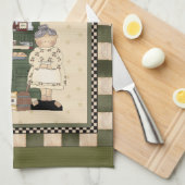 Weihnachtskoch mit Handtuch der Liebe (Viertel Falte)