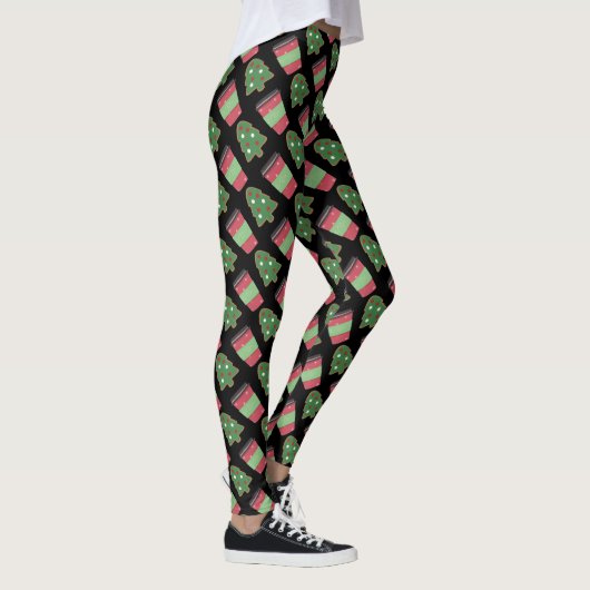 Weihnachtskoch und Kaffee-Leggings Leggings (Rechts)