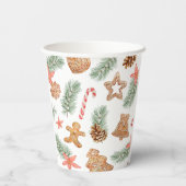 Weihnachtskoch Winter Baby Dusche Pappbecher (Rückseite)