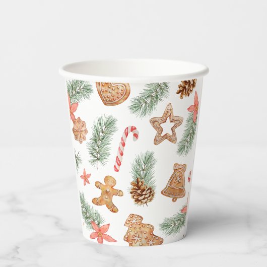 Weihnachtskoch Winter Baby Dusche Pappbecher (Rückseite)