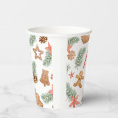 Weihnachtskoch Winter Baby Dusche Pappbecher (Rechts)