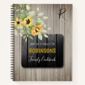 Weihnachtskochbuch rustikale Küche Familienrezepte Notizblock (Vorderseite)