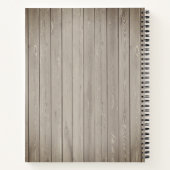 Weihnachtskochbuch rustikale Küche Familienrezepte Notizblock (Rückseite)