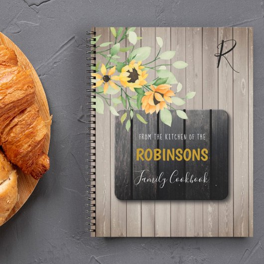 Weihnachtskochbuch rustikale Küche Familienrezepte Notizblock