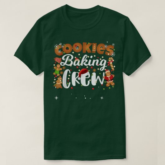 Weihnachtskochen Backen Crew Funny Matching Family T-Shirt (Design vorne)