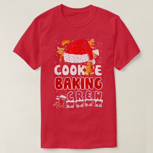 Weihnachtskochen Backen Crew Lebkuchen Weihnachten T-Shirt (Design vorne)