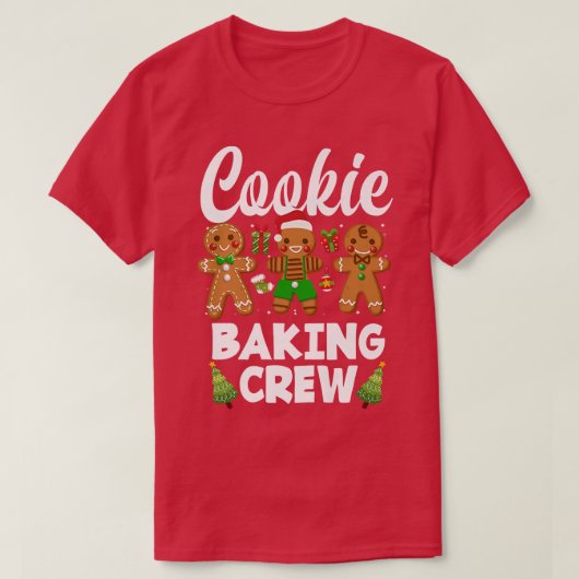 Weihnachtskochen Backen Crew Lebkuchen Weihnachten T-Shirt (Design vorne)