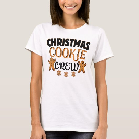 Weihnachtskochen Backen Crew passt Familie T-Shirt (Vorderseite)