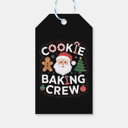 Weihnachtskochen Backen Crew Weihnachten Geschenkanhänger (Rückseite)