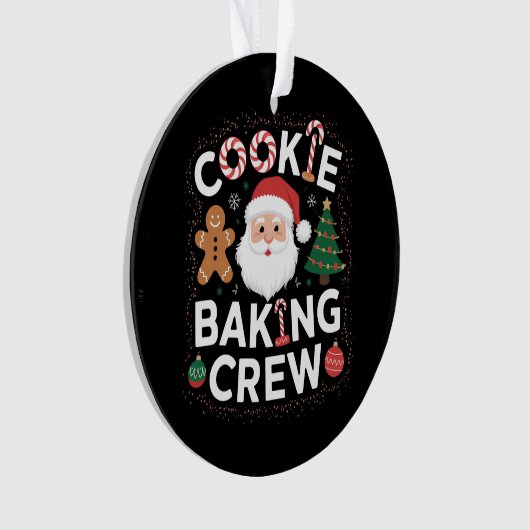 Weihnachtskochen Backen Crew Weihnachten Ornament (Vorderseite)