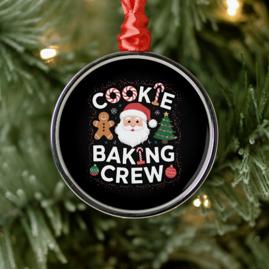 Weihnachtskochen Backen Crew Weihnachten Ornament Aus Metall (Baum)