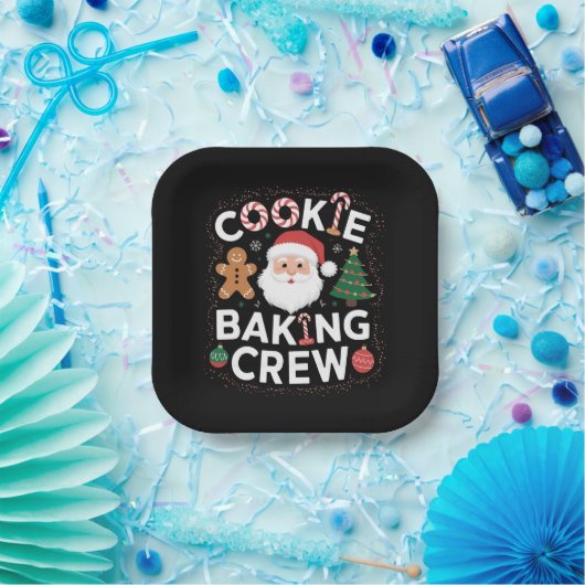 Weihnachtskochen Backen Crew Weihnachten Pappteller (Party)