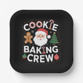Weihnachtskochen Backen Crew Weihnachten Pappteller (Vorderseite)