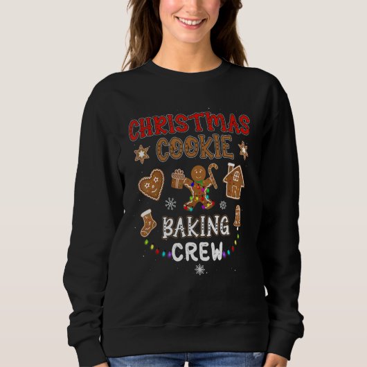 Weihnachtskochen Backgebäck Crew Xmas Gingerbrot F Sweatshirt (Vorderseite)