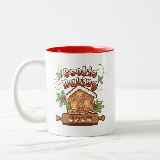 Weihnachtskochen Backkuchen Lebkuchen Crew - Tasse (Links)