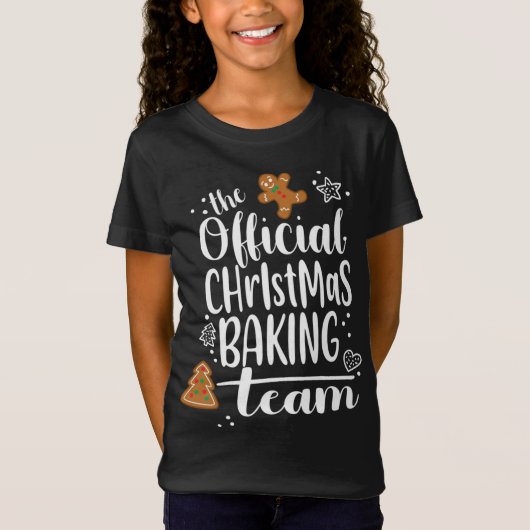 Weihnachtskochen Backteam Crew Niedlich Lebkuchen T-Shirt (Vorderseite)