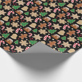 Weihnachtskochen Festtage Desserts Geschenkpapier (Ecke)