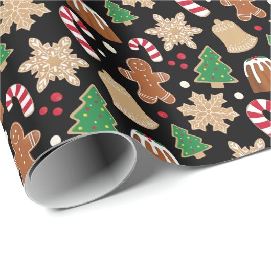 Weihnachtskochen Festtage Desserts Geschenkpapier (Rolleneckpunkt)