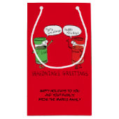Weihnachtskochen Funny Koch Gewürze Kleine Geschenktüte (Rückseite)