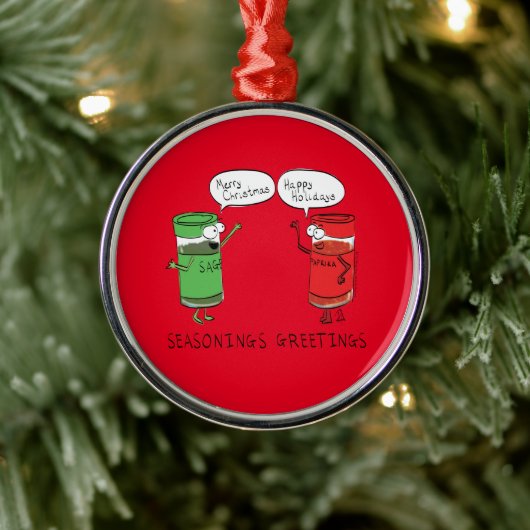 Weihnachtskochen Funny Koch Gewürze Ornament Aus Metall (Baum)