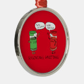 Weihnachtskochen Funny Koch Gewürze Ornament Aus Metall (Rechts)