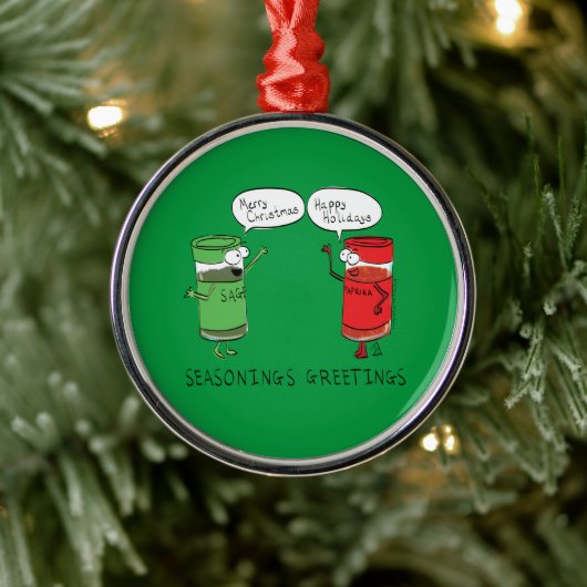 Weihnachtskochen Funny Koch Gewürze Ornament Aus Metall (Baum)