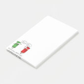 Weihnachtskochen Funny Koch Gewürze Post-it Klebezettel (angewinkelt)