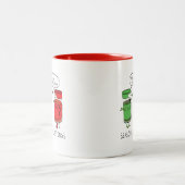 Weihnachtskochen Funny Koch Gewürze Zweifarbige Tasse (Mittel)