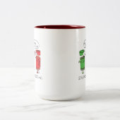 Weihnachtskochen Funny Koch Gewürze Zweifarbige Tasse (Mittel)