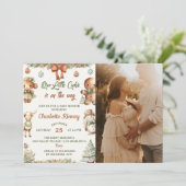 Weihnachtskochen Party Kinderdusche Party Foto Einladung (Stehend Vorderseite)