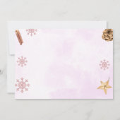 Weihnachtskochen Süß 1. Geburtstag Foto Einladung (Rückseite)