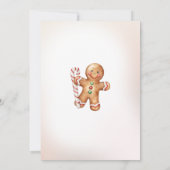 Weihnachtskochen Süß 1. Geburtstag Party Einladung (Rückseite)